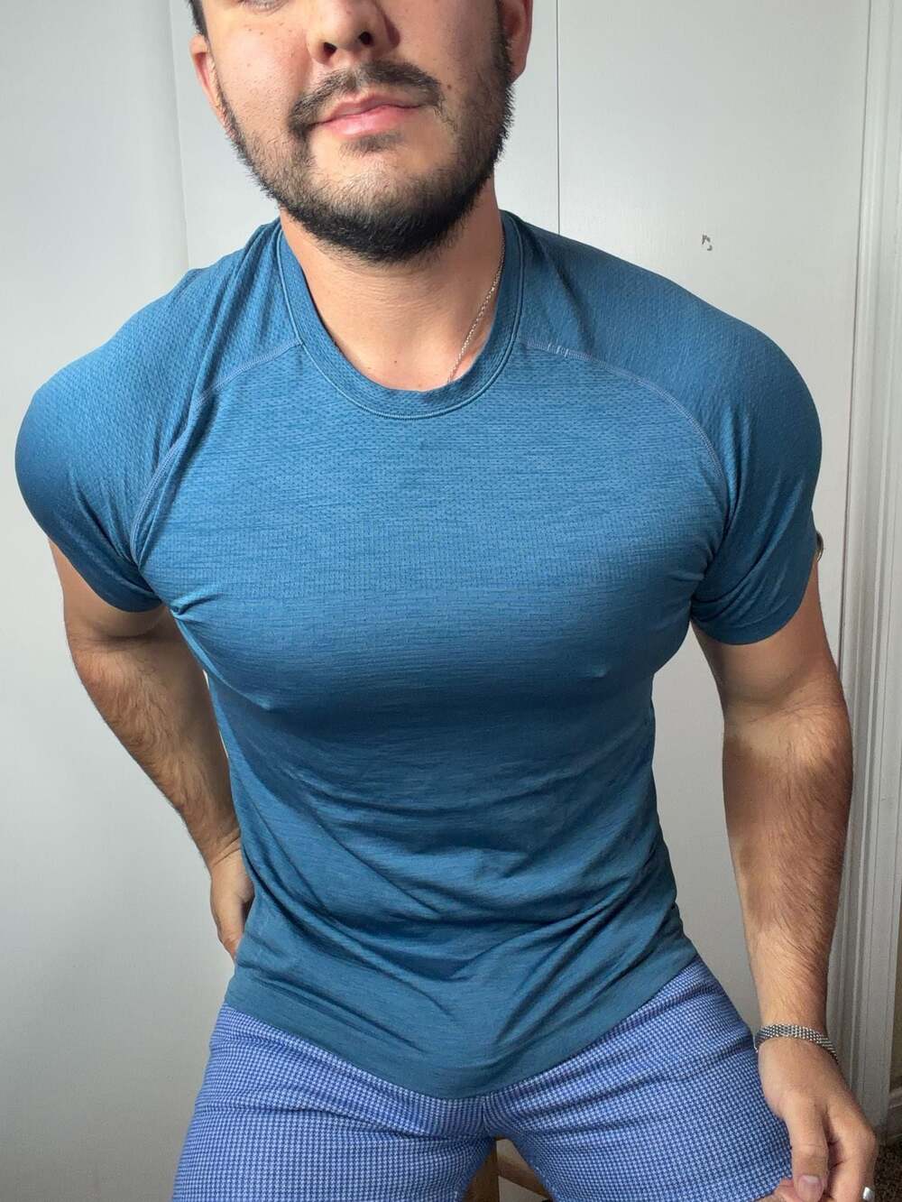 Lululemon Metal Vent Tech Short Sleeve Shirt 2.0 - Blue Melange